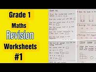 Video thumbnail for Grade 1 Maths Revision Worksheets #1 | Homeschooling Grade 1 Revision Worksheets #1