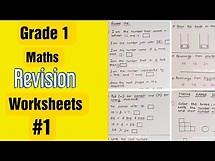 Video thumbnail for Grade 1 Maths Revision Worksheets #1 | Homeschooling Grade 1 Revision Worksheets #1