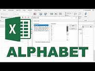 Video thumbnail for How to click and drag to fill in the alphabet in excel