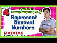 Video thumbnail for Represent Decimal Numbers Grade 4: Q4- Lesson 7 MATATAG Curriculum