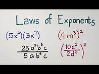 Video thumbnail for Integral Exponent Rules - Laws of Exponents