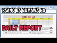 Video thumbnail for DAILY REPORT SAMPLE || How to make Daily report || Overall security post Logbook || Work abroad