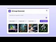 Video thumbnail for ✨ Build AI Image Generator in HTML CSS & JavaScript | Text-to-Image Generator in JavaScript
