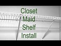 Video thumbnail for DIY Closet Maid Fixed Wall Mounted Shelving System Installation Tutorial [Closet Maid Shelf Install]