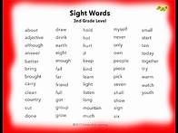 Video thumbnail for Learn 3rd grade English Sight Words ~ You Tube ~