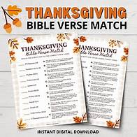 Video thumbnail for Thanksgiving Bible Verse Match Game | Thanksgiving Bible Quiz | Bible Verses About Thanksgiving | Printable Bible Games for Thanksgiving - Etsy