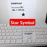Video thumbnail for Star Symbol Shortcuts | #computer #learning #keyboard #word #gaming