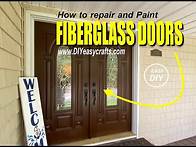 Video thumbnail for Front Door Makeover: Easy Fiberglass Door Repair and Paint Tutorial
