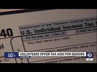 Video thumbnail for AARP volunteers offer free tax help for seniors