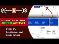 Video thumbnail for Best AdSense Alternative For Blogger - Instant Approval [2024]