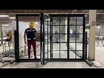 Video thumbnail for Bifold Glass Patio Door | Home Renovation | Steel Glass Folding Door | Irvine California