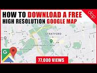 Video thumbnail for How to download a High Resolution Google Maps Image - [ Easy Google Maps Tutorial ]