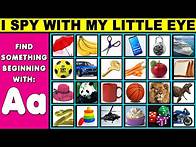 Video thumbnail for I Spy With My Little Eye Something Beginning With | Fun Word Game for Kids