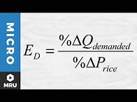 Video thumbnail for Calculating the Elasticity of Demand