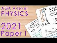 Video thumbnail for AQA 2021 Paper 1 - A-level Physics Past Paper