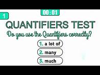Video thumbnail for Quantifiers Test – English Grammar Test