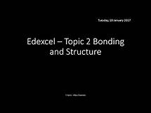 Video thumbnail for EDEXCEL Topic 2 Bonding and Structure REVISION