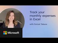 Video thumbnail for Microsoft Create: How to make a budget in Excel