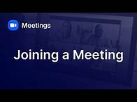 Video thumbnail for Joining a Zoom Meeting