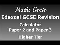 Video thumbnail for Edexcel Higher Paper 2 and Paper 3 Calculator Exam Practice Paper