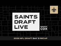 Video thumbnail for LIVE: Saints 2025 NFL Draft Day 3 Recap with Kellen Moore