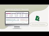 Video thumbnail for Exercise Activity Tracker Excel Template
