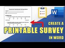 Video thumbnail for [TUTORIAL] Create a Printable SURVEY or QUESTIONAIRE in Microsoft WORD (easily!)
