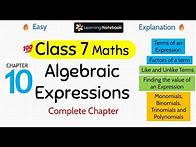 Video thumbnail for Class 7 Maths Algebraic Expressions | Class 7 maths chapter 10 algebraic expressions