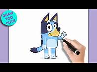 Video thumbnail for How to Draw Bluey (Step by Step) - Bandit from Bluey #draw #bluey #htdraw