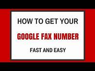 Video thumbnail for Google Fax Number - Quick and Easy