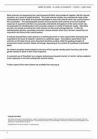 Video thumbnail for AQA A Level Economics 2024 Paper 3 Mark Scheme Economic Principles and Issues