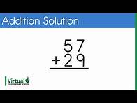 Video thumbnail for Grade 2 Math: Addition Solution