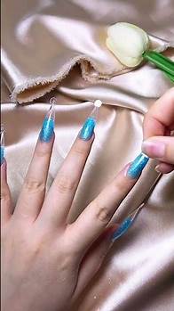 Video thumbnail for 💙DIY Poly gel nail tutorial for beginners | in -depth, easy，& fast |