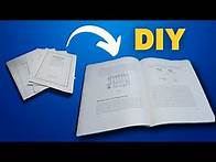 Video thumbnail for How to Bind Single Sheets into a Book | DIY Bookbinding Tutorial