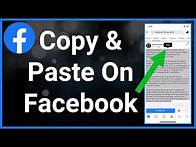 Video thumbnail for How To Copy & Paste On Facebook