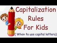 Video thumbnail for Capitalization Rules /When to use capital letters /ENGLISH GRAMMAR