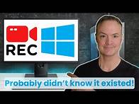 Video thumbnail for Quickest way to Record your Computer Screen on Windows 11