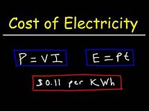 Video thumbnail for Electric Power and The Cost of Electricity Using kWh