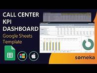 Video thumbnail for Call Center KPI Dashboard Google Sheets Template | Call Center Key Metrics Template
