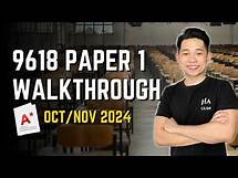 Video thumbnail for A Level Computer Science 9618 Paper 1 (Oct/Nov 2024) Past Year Walkthrough