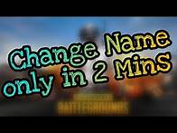 Video thumbnail for How to change name in PUBG Mobile