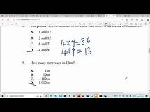 Video thumbnail for SAMPLE PEP PAPER GRADE 4 MATHS