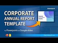 Video thumbnail for Annual Report Presentation In PowerPoint And Google Slides | SlideUpLift