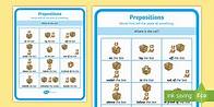 Video thumbnail for Prepositions Vocabulary Poster