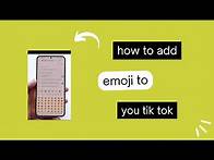 Video thumbnail for How to Add Emojis to Your TikTok Video | Step-by-Step Guide