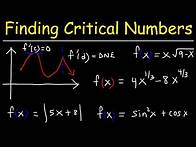 Video thumbnail for Finding Critical Numbers