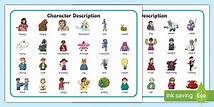 Video thumbnail for EYFS/KS1 Character Description Word Mat