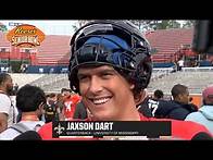 Video thumbnail for Ole Miss QB Jaxson Dart | 2025 Senior Bowl