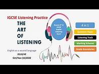 Video thumbnail for IGCSE English as a Second Language Listening 0510/ 42/ Nov /w2020 with Marking Scheme with answers