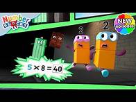 Video thumbnail for Super Eights Assemble | S7 E11 | Learn Times Tables | @Numberblocks